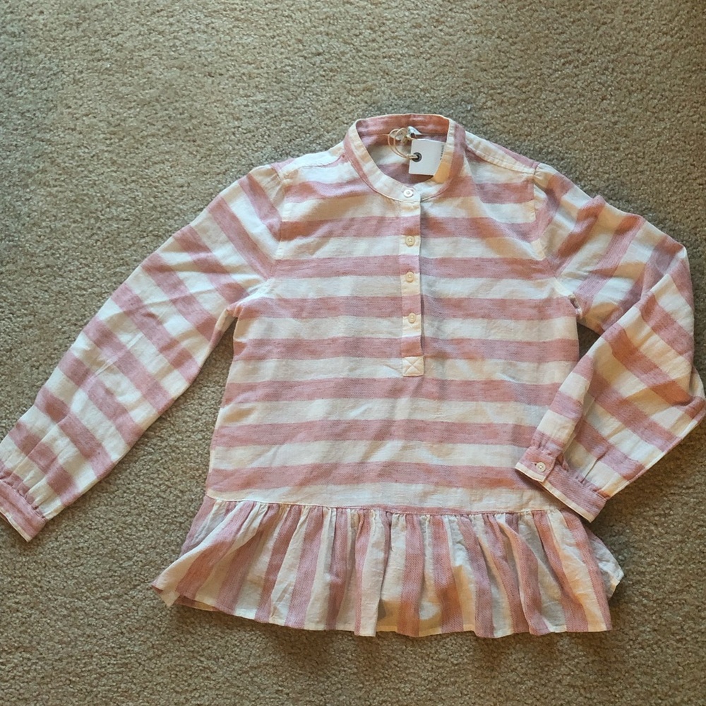 LUCY BRAND PEPLUM STYLE BLOUSE